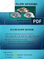 Fluid Flow Sensors: Jignesh Golakia-11Bme073 Divya Bhavsar-11Bme074
