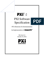 2 Pxi Software Specification: Pci Extensions For Instrumentation An Implementation of