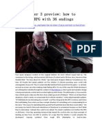 The Witcher 3 Preview - How to Build an RPG With 36 Endings - GameBasin.com