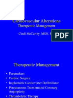 Cardiovascular Therapeutic Management
