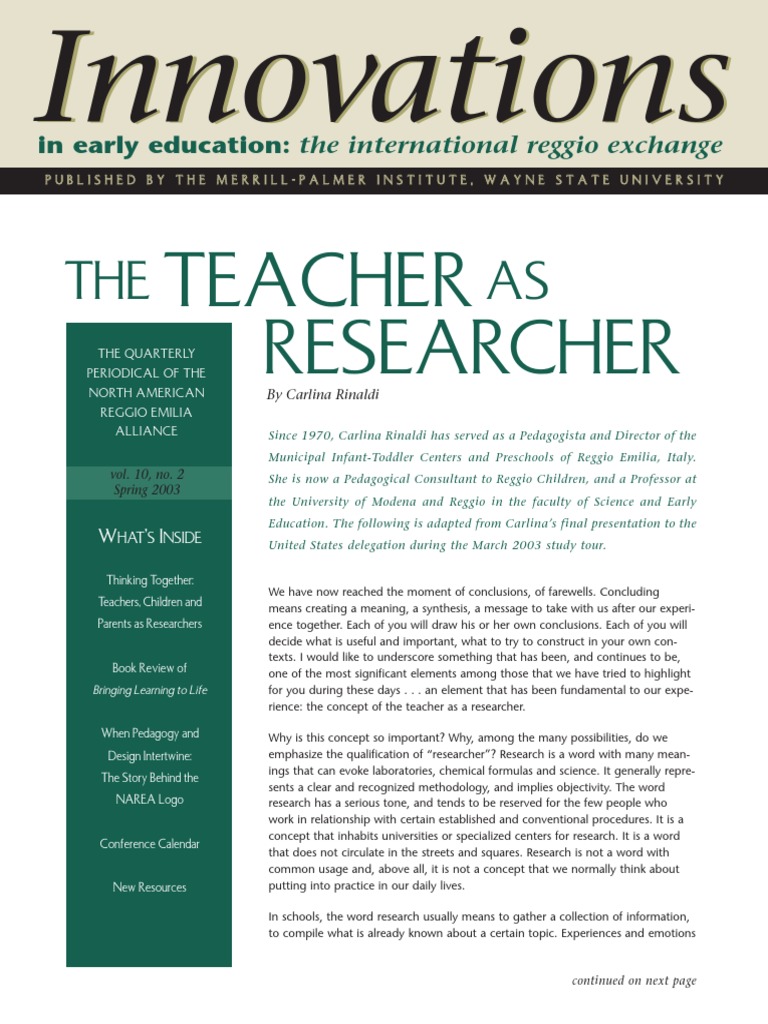 The Teacher As Researcher PDF Understanding Uncertainty