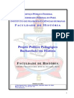 Projeto Político Pedagógico Do Curso de Bacharelado III Da Faculdade de História