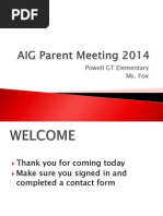 Aig Parent Night Fox 14 15