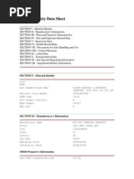 Material Safety Data Sheet: SECTION I - Material Identity