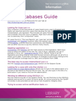 Law Databases Guide: Looking For Case Law