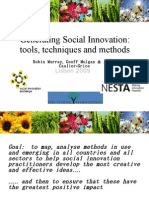 Generating Social Innovation: Tools, Techniques and Methods