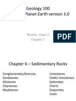 Geology 100 Notes On Planet Earth Version 3.0: Review - Exam 2