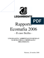 Ecomafie - Dossier 2006 - Capitolo La Sicilia