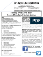 Bridgeside Bulletin: Sunday 27th April, 2014 Second Sunday of Easter, Year A