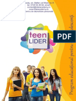 Teen Lider - dezvoltare personala pentru tineri marca Lider Academy