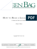 How to Read a Legal Opinion