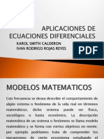 Aplicaciones de Ecuaciones Diferenciales