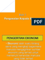 Pengenalan Kepada Ekonomi