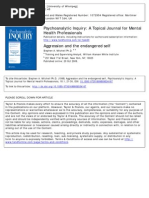 3 Aggression and the Endangered Self