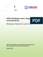APEC Building Codes, Regulations and Standards
