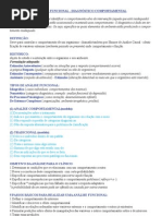 Resumão da matéria do 2 semestre de Psicologia Comportamental Uniban