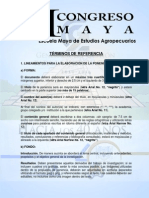 1er CONGRESO MAYA Terminos de Referencia