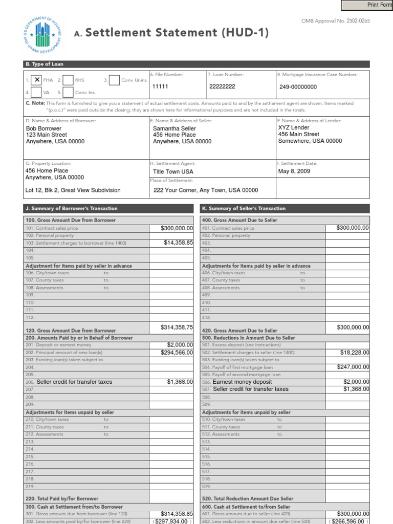 approval document loan Example Insurance Loan Mortgage New 1 HUD Title approval document loan Example Insurance Loan Mortgage New 1 HUD Title