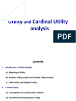 Cardinal and Ordinal Utility Analysis