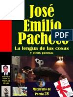 José Emilio Pacheco - La Lengua de Las Cosas y Otros Poemas