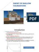 Settlement of Shallow Foundations