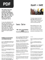 islam in a nutshell islam hate brochure