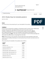 2014 - Product Keys For Autodesk Products - AutoCAD - Autodesk Knowledge Network