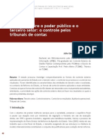 Parcerias Entre o Poder Público e o Terceiro Setor: o Controle Pelos Tribunais de Contas