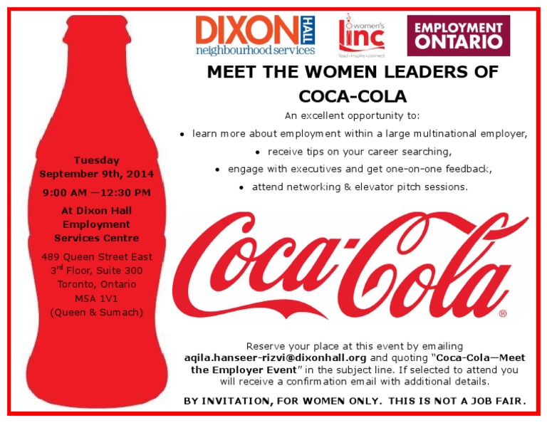 Coca Cola Meet The Employer Event 2