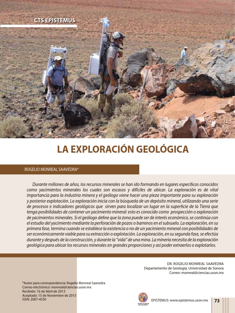 Métodos de Exploración Geológica en Minería | PDF | Minería | Geología