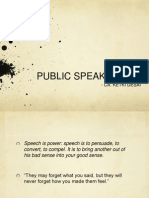 Public Speaking: - Ca. Ketki Desai