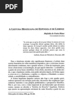 A Leitura Hegeliana de Espinoza e de Leibniz