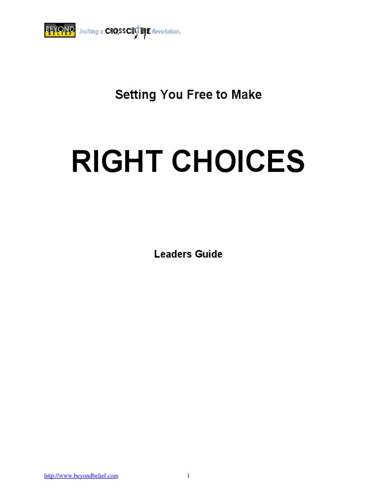 Right Choices | PDF