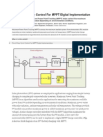 Direct Duty Cycle Control For MPPT Digital Implementation