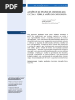 A Pratica Do Ensino Da Capoeira Nas Escola