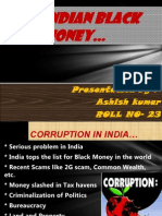 Indian Black Money : Presentation By:-Ashish Kumar Roll No - 23