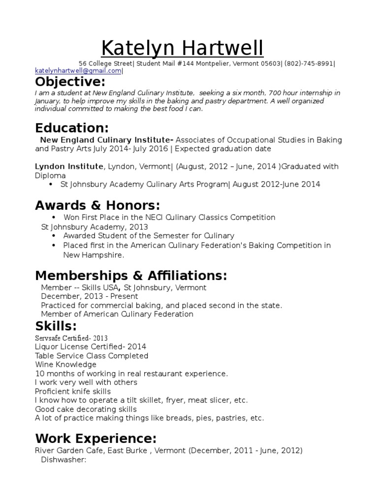 Final Draft Resume PDF