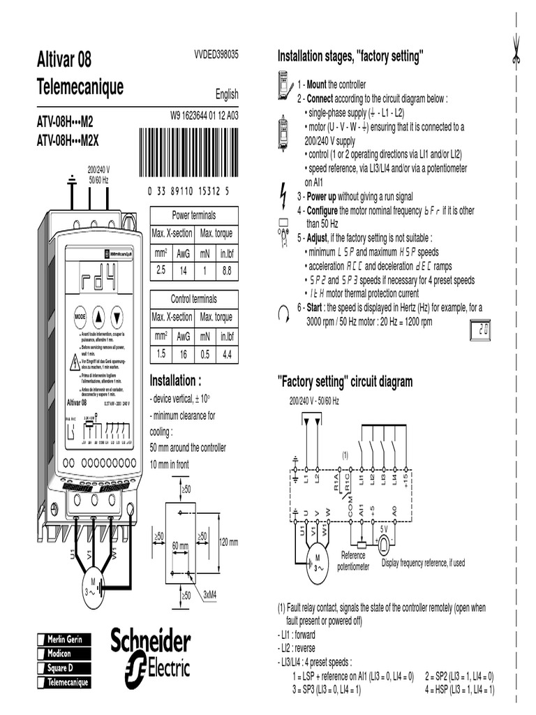 Altivar08 | Relay | Frequency