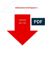 Matematica M2 - Subiectul III cu 100 de variante din 2009