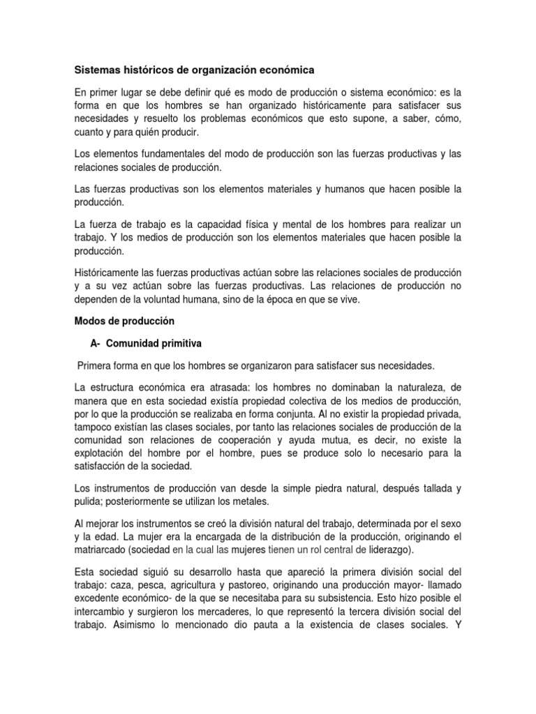Sistemas Históricos de Organización Económica Feudalism