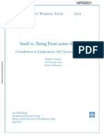 Small vs. Young Firms Across The World: Policy Research Working Paper 5631