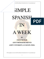 Simple Spanish in A Week by Pawankumar