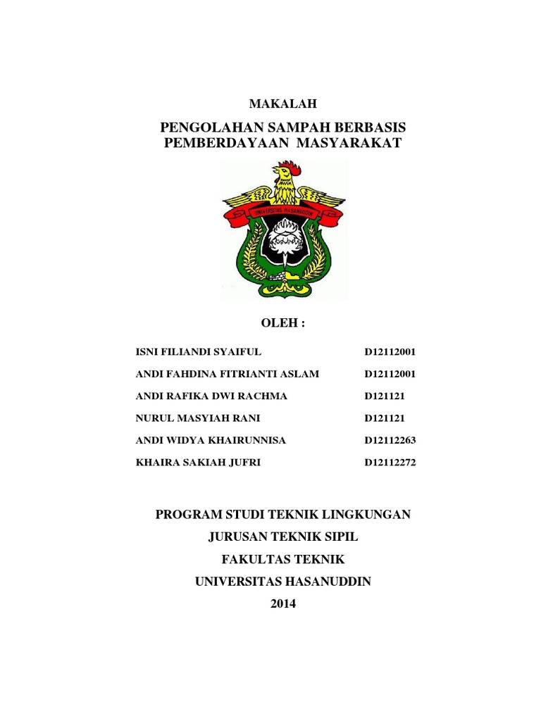 Makalah Pengelolaan Sampah