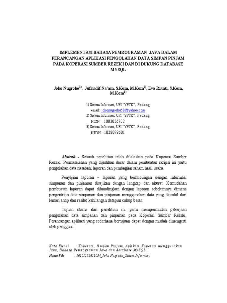 Jurnal Skripsi
