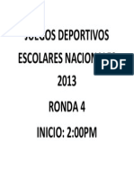 Juegos Deportivos Escolares Nacionales 2013