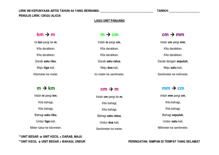 Lagu Unit Panjang Pdf