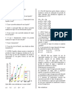 Exercícios Sobre Propriedades Coligativas