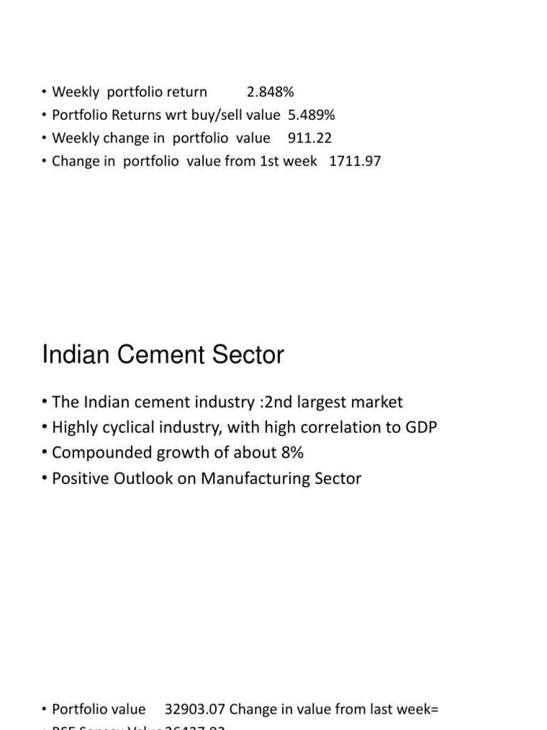 Indian Cement Sector | PDF