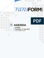 Transform 2014 Agenda Sydney 2014