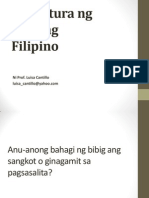 Istruktura NG Wikang Filipino